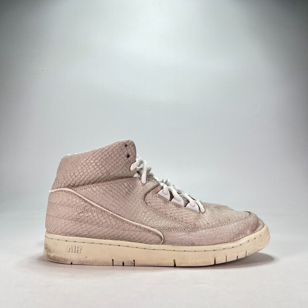 Nike Air Python White Snakeskin High Top Lifestyle Shoes 658394-100 Mens Sz 10.5